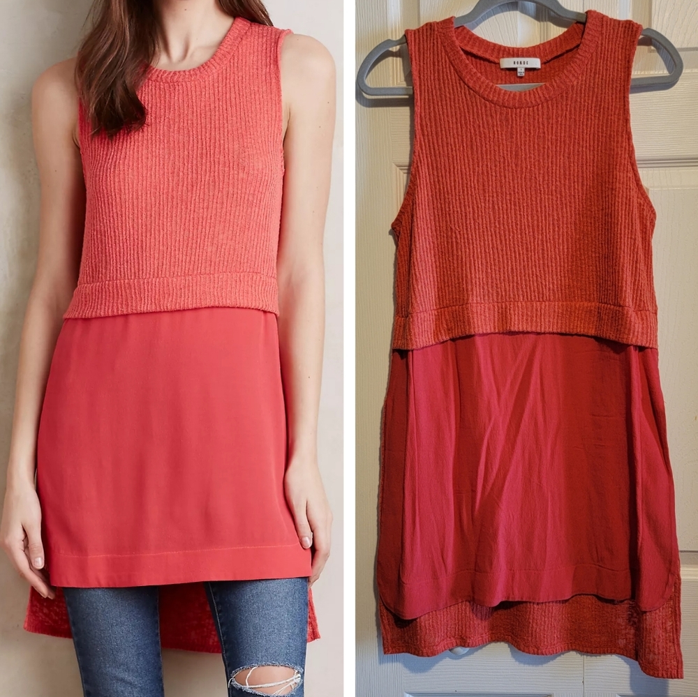 Anthropologie Coralee Tunic Tank